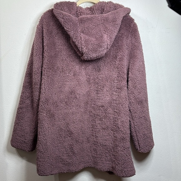 (R3) NEW Victoria Secret PINK
SHERPA Cardigan M L Cocoa
 Hooded Jacket Powder - Picture 5 of 15